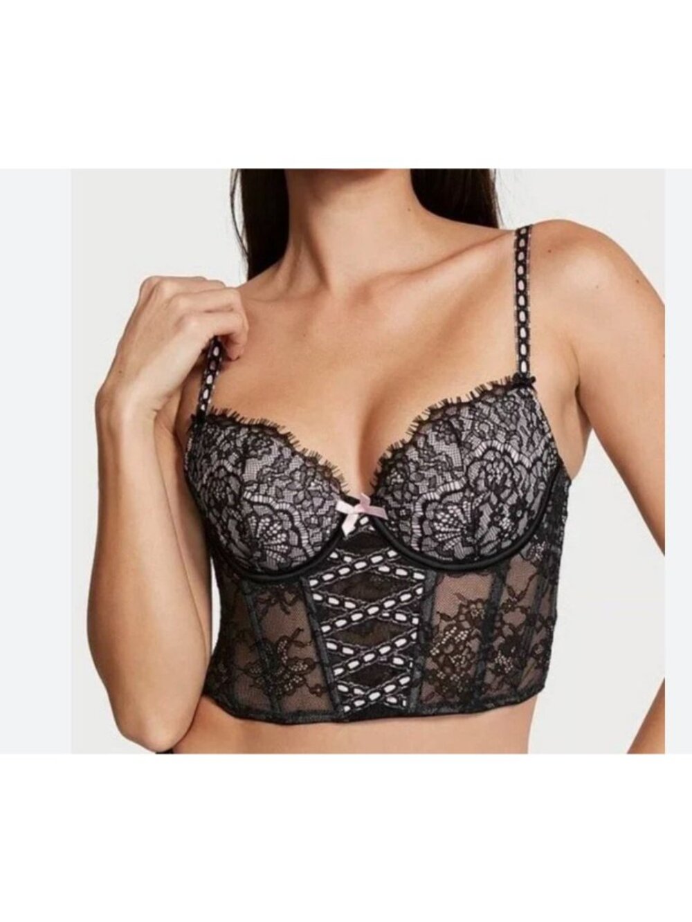NWT Victoria’s Secret Dream Angels Bra M DD Valentine's Day Sexy NEW Ribbon Lace